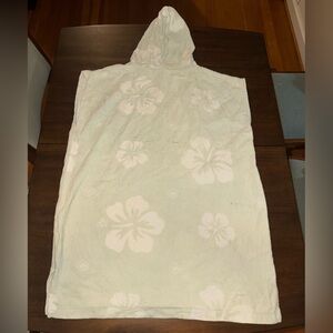 One-Piece Hooded Towel Swim Cover - Light Pink Floral